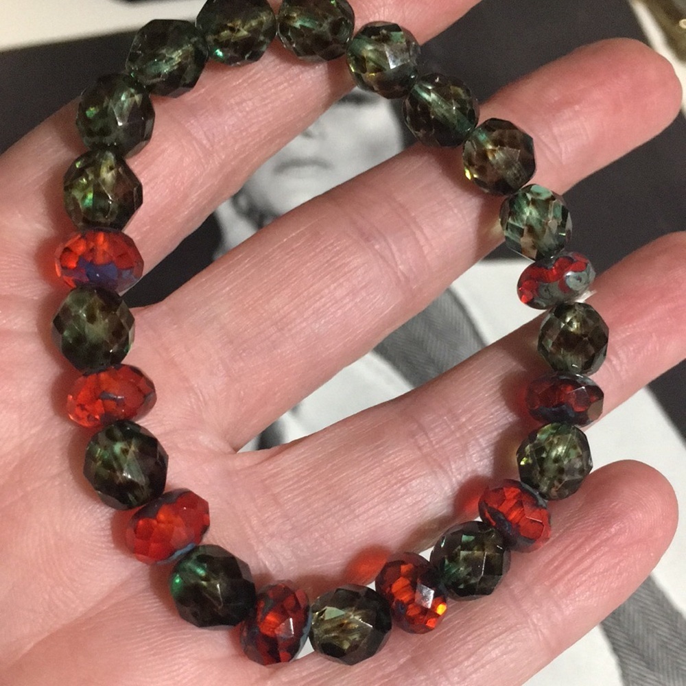 Czech Glass Bead Bracelet